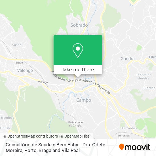 Consultório de Saúde e Bem Estar - Dra. Odete Moreira map