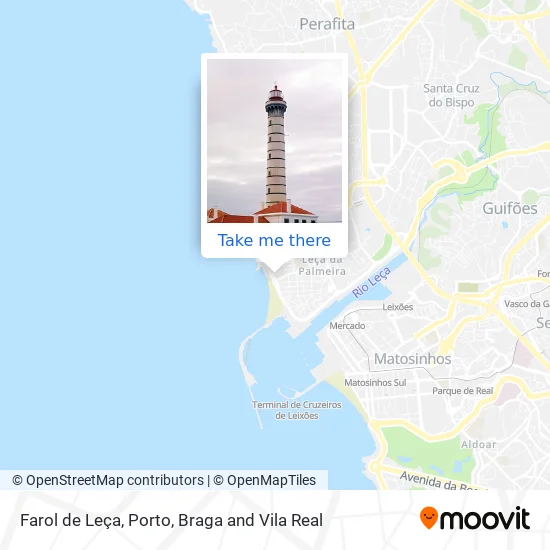 Farol de Leça map