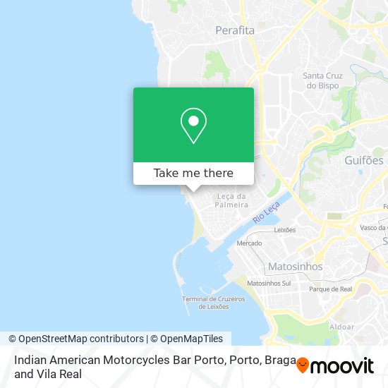 Indian American Motorcycles Bar Porto map