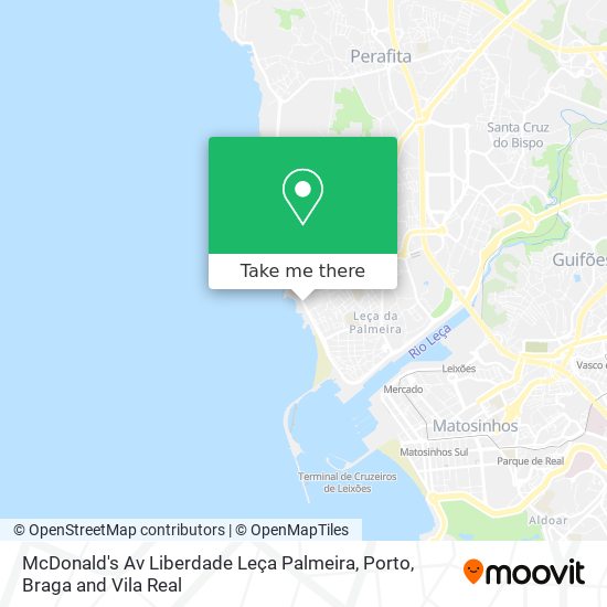 McDonald's Av Liberdade Leça Palmeira map