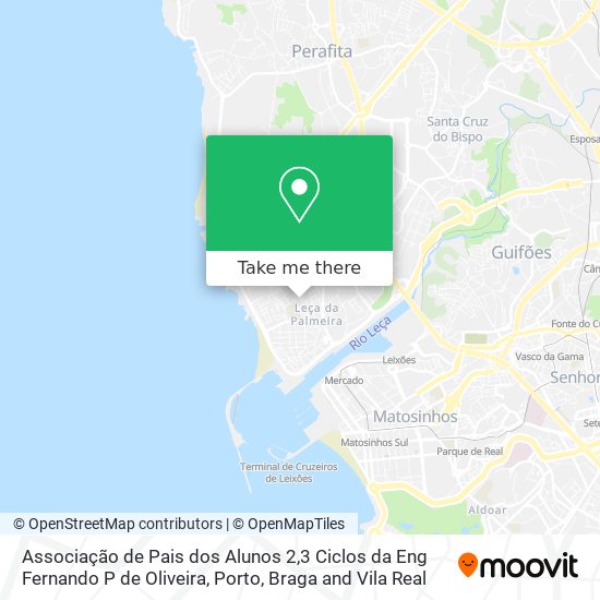 Associação de Pais dos Alunos 2,3 Ciclos da Eng Fernando P de Oliveira mapa