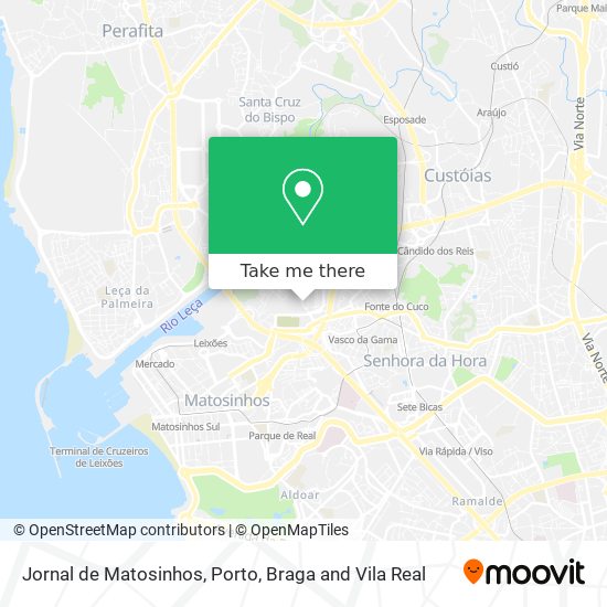 Jornal de Matosinhos map