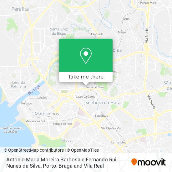 Antonio Maria Moreira Barbosa e Fernando Rui Nunes da Silva mapa