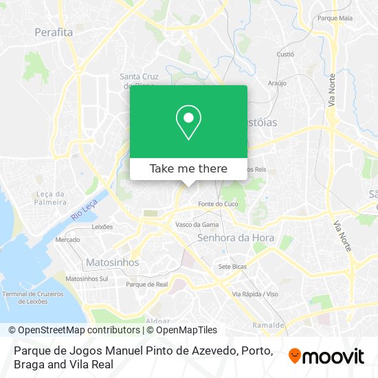 Parque de Jogos Manuel Pinto de Azevedo mapa