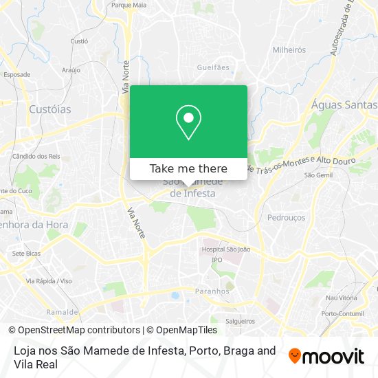 Loja nos São Mamede de Infesta map