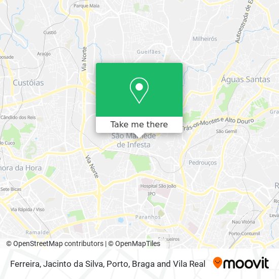 Ferreira, Jacinto da Silva map