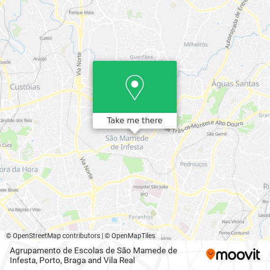 Agrupamento de Escolas de São Mamede de Infesta map
