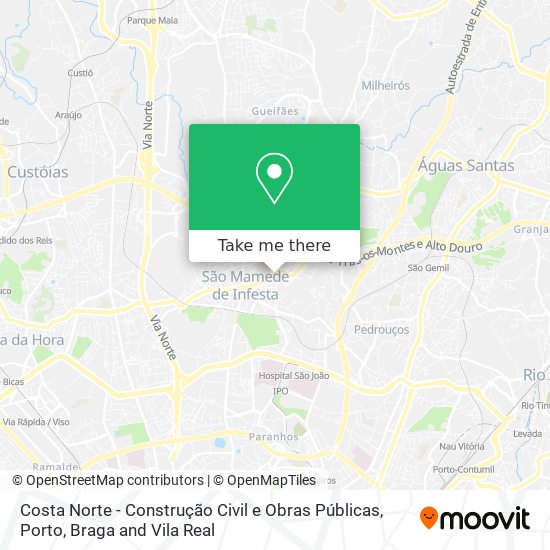 Costa Norte - Construção Civil e Obras Públicas map