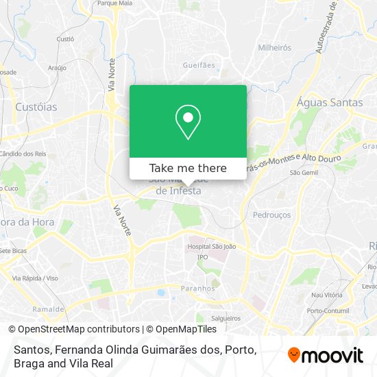 Santos, Fernanda Olinda Guimarães dos map