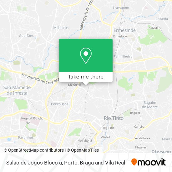 Salão de Jogos Bloco a map