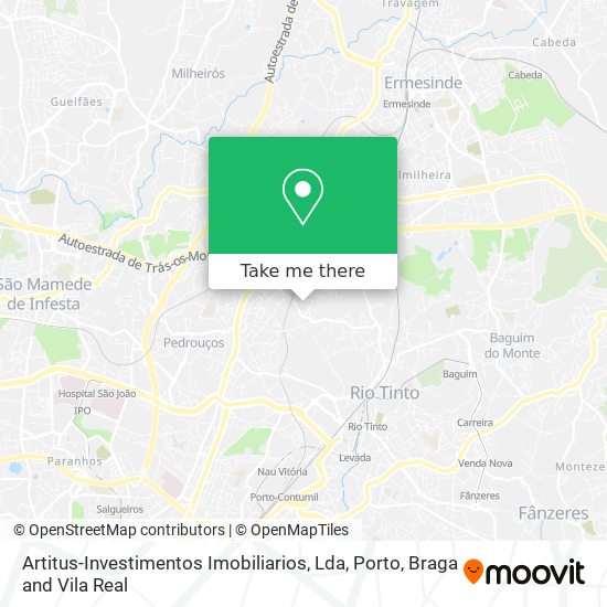Artitus-Investimentos Imobiliarios, Lda map
