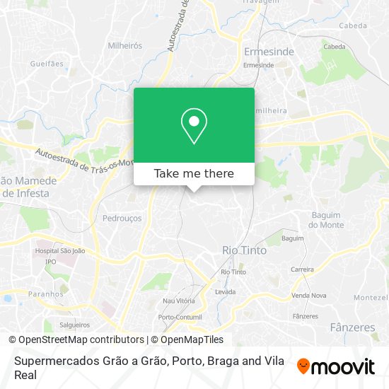 Supermercados Grão a Grão map