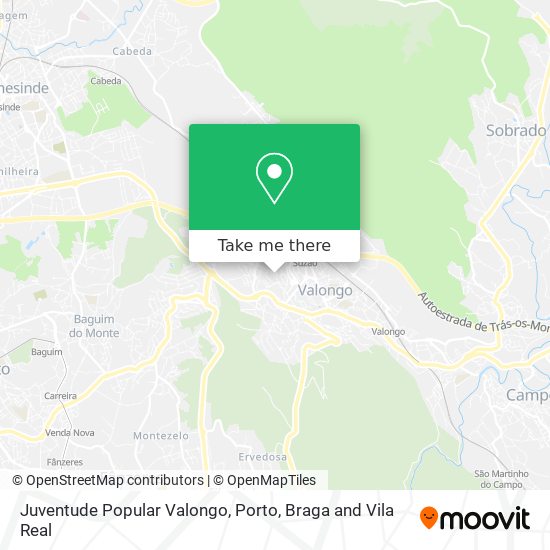 Juventude Popular Valongo map