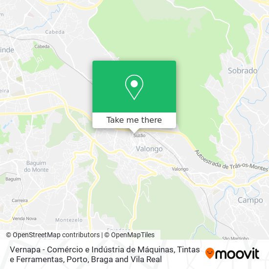 Vernapa - Comércio e Indústria de Máquinas, Tintas e Ferramentas map