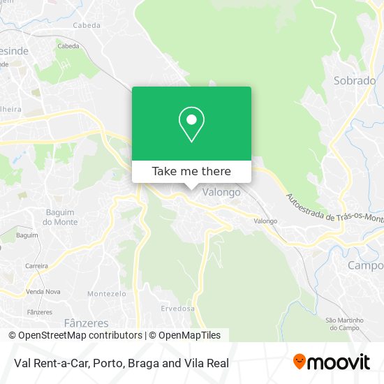 Val Rent-a-Car map
