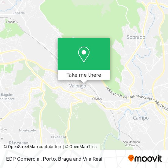 EDP Comercial map