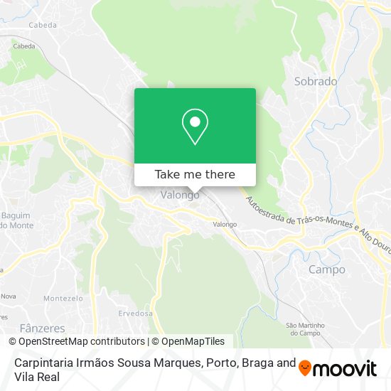 Carpintaria Irmãos Sousa Marques mapa