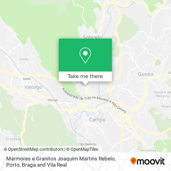 Mármores e Granitos Joaquim Martins Rebelo map