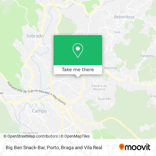 Big Ben Snack-Bar map