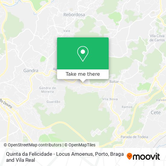 Quinta da Felicidade - Locus Amoenus mapa