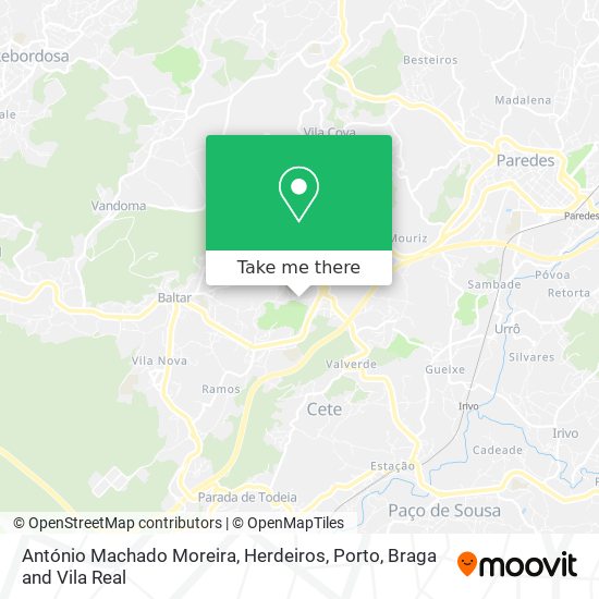 António Machado Moreira, Herdeiros map