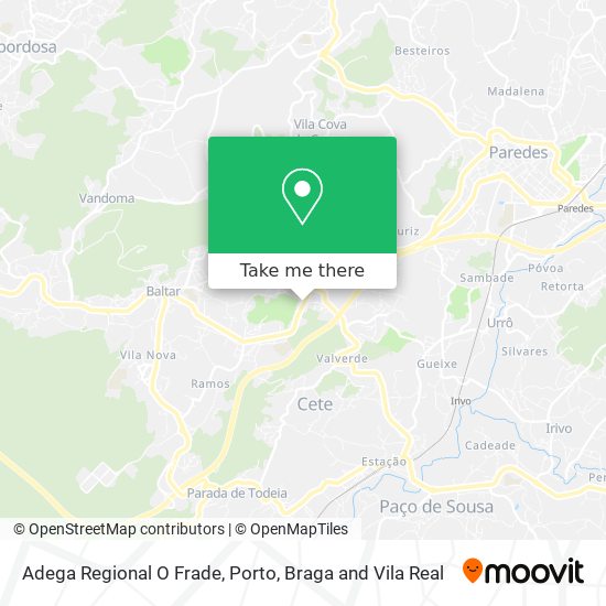 Adega Regional O Frade map