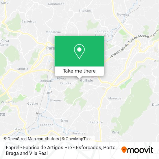 Faprel - Fábrica de Artigos Pré - Esforçados map