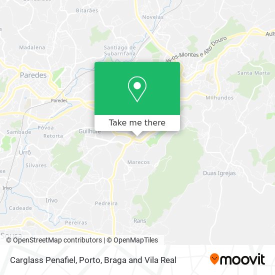 Carglass Penafiel map