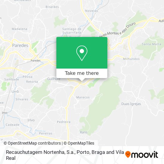 Recauchutagem Nortenha, S.a. map