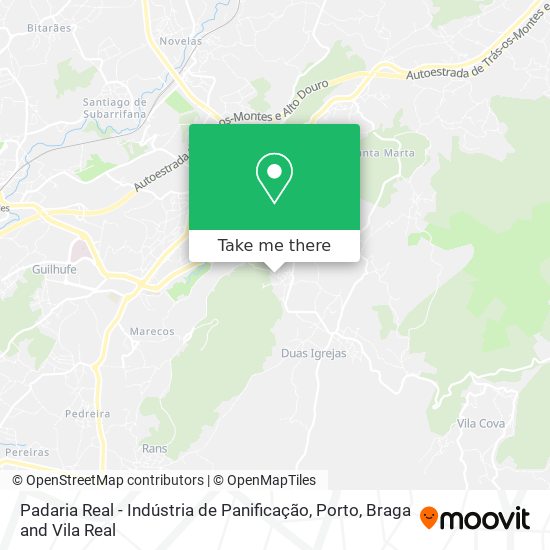 Padaria Real - Indústria de Panificação mapa
