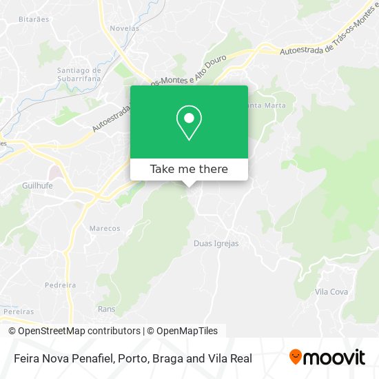 Feira Nova Penafiel map