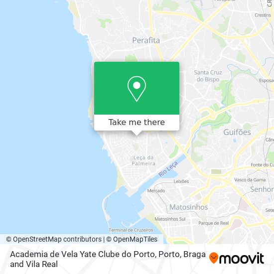 Academia de Vela Yate Clube do Porto map