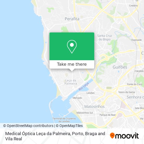 Medical Óptica Leça da Palmeira map