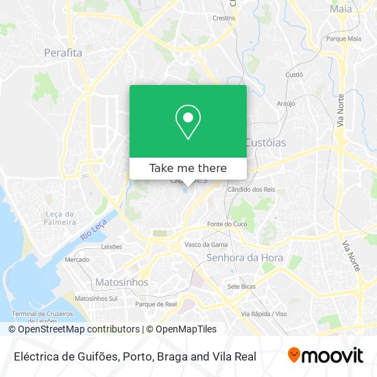 Eléctrica de Guifões map