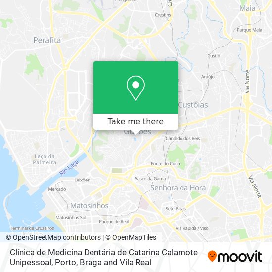 Clínica de Medicina Dentária de Catarina Calamote Unipessoal mapa