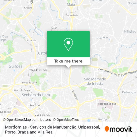 Mordomias - Serviços de Manutenção, Unipessoal mapa