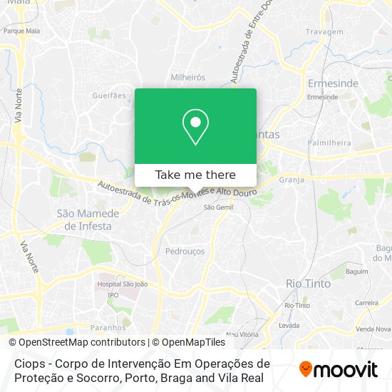 Ciops - Corpo de Intervenção Em Operações de Proteção e Socorro map