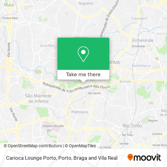 Carioca Lounge Porto mapa