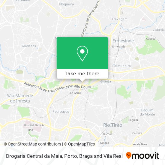 Drogaria Central da Maia mapa