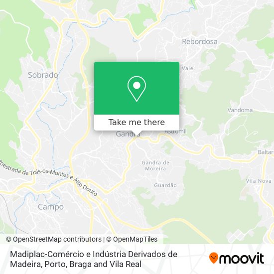 Madiplac-Comércio e Indústria Derivados de Madeira map