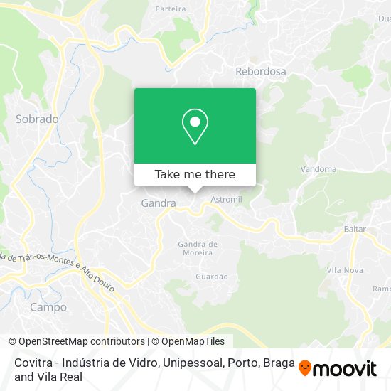 Covitra - Indústria de Vidro, Unipessoal map