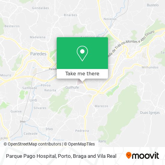 Parque Pago Hospital map