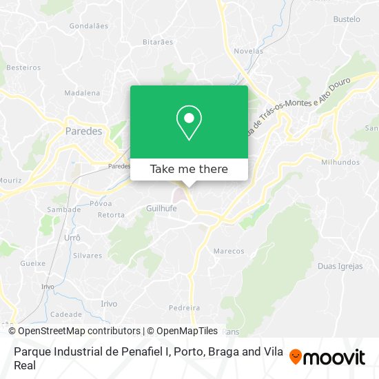 Parque Industrial de Penafiel I mapa