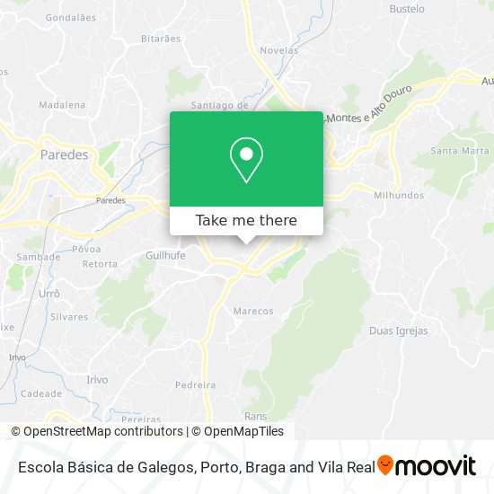 Escola Básica de Galegos map