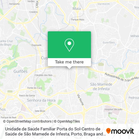 Unidade de Saúde Familiar Porta do Sol-Centro de Saúde de São Mamede de Infesta map