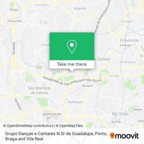 Grupo Danças e Cantares N Sr de Guadalupe map