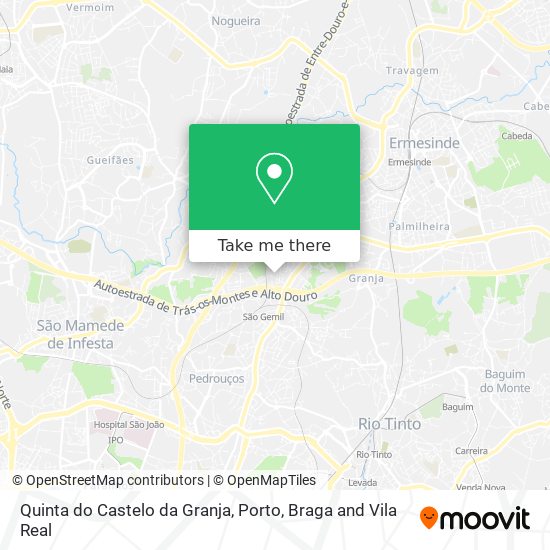 Quinta do Castelo da Granja map