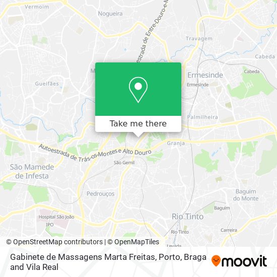 Gabinete de Massagens Marta Freitas mapa