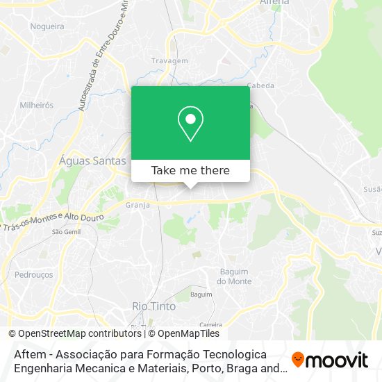 Aftem - Associação para Formação Tecnologica Engenharia Mecanica e Materiais map