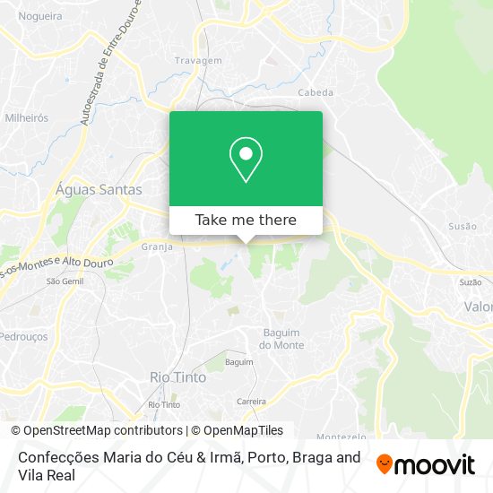 Confecções Maria do Céu & Irmã mapa